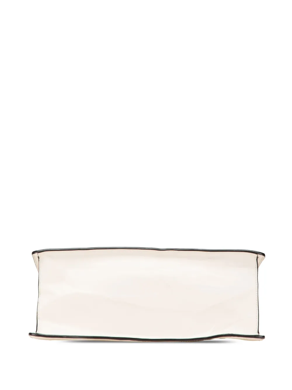 Pre-owned Gucci 2000-2015 Medium Leather Sylvie Top Handle Bag Satchel In White
