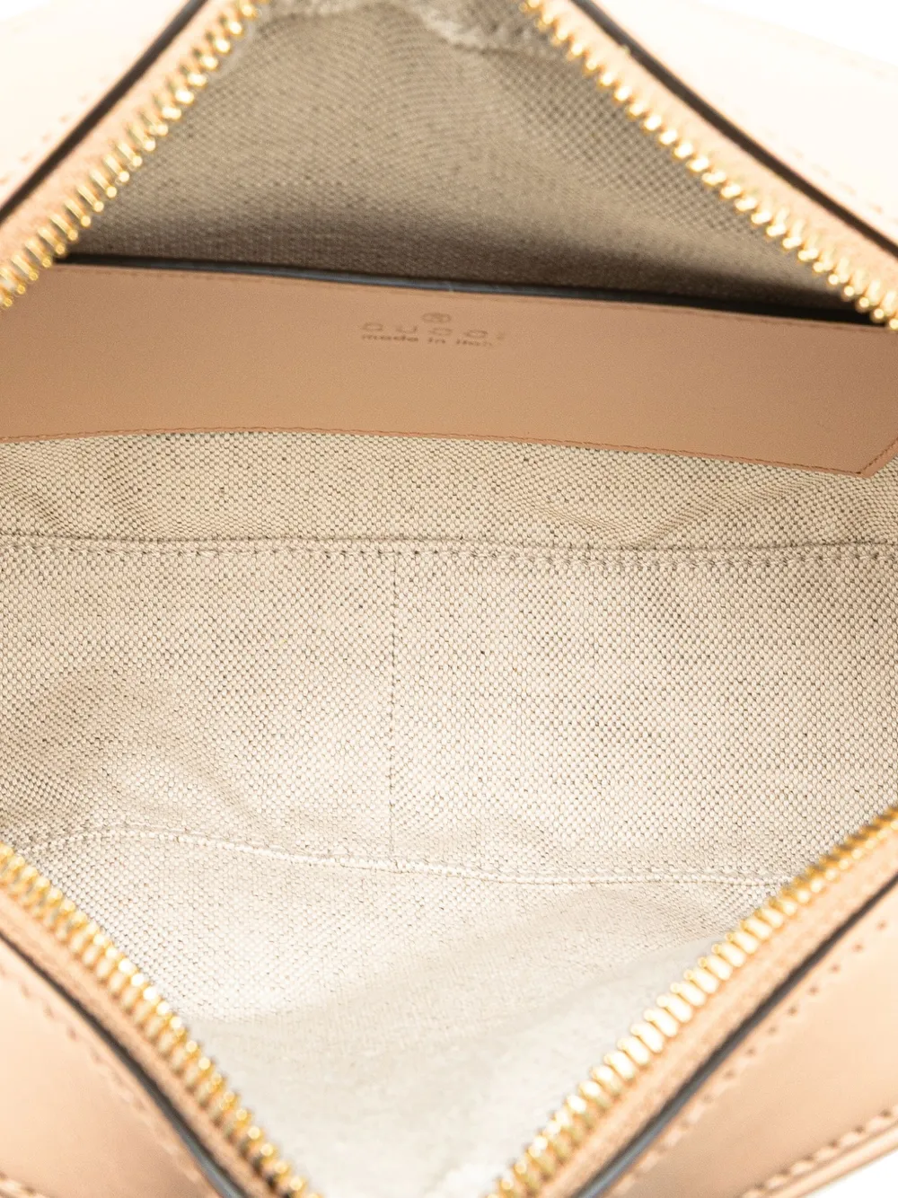 Pre-owned Gucci 2016-2024 Small Gg Matelasse Leather Crossbody Bag In Brown