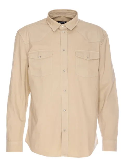 DONDUP camisa con bolsillos y solapa