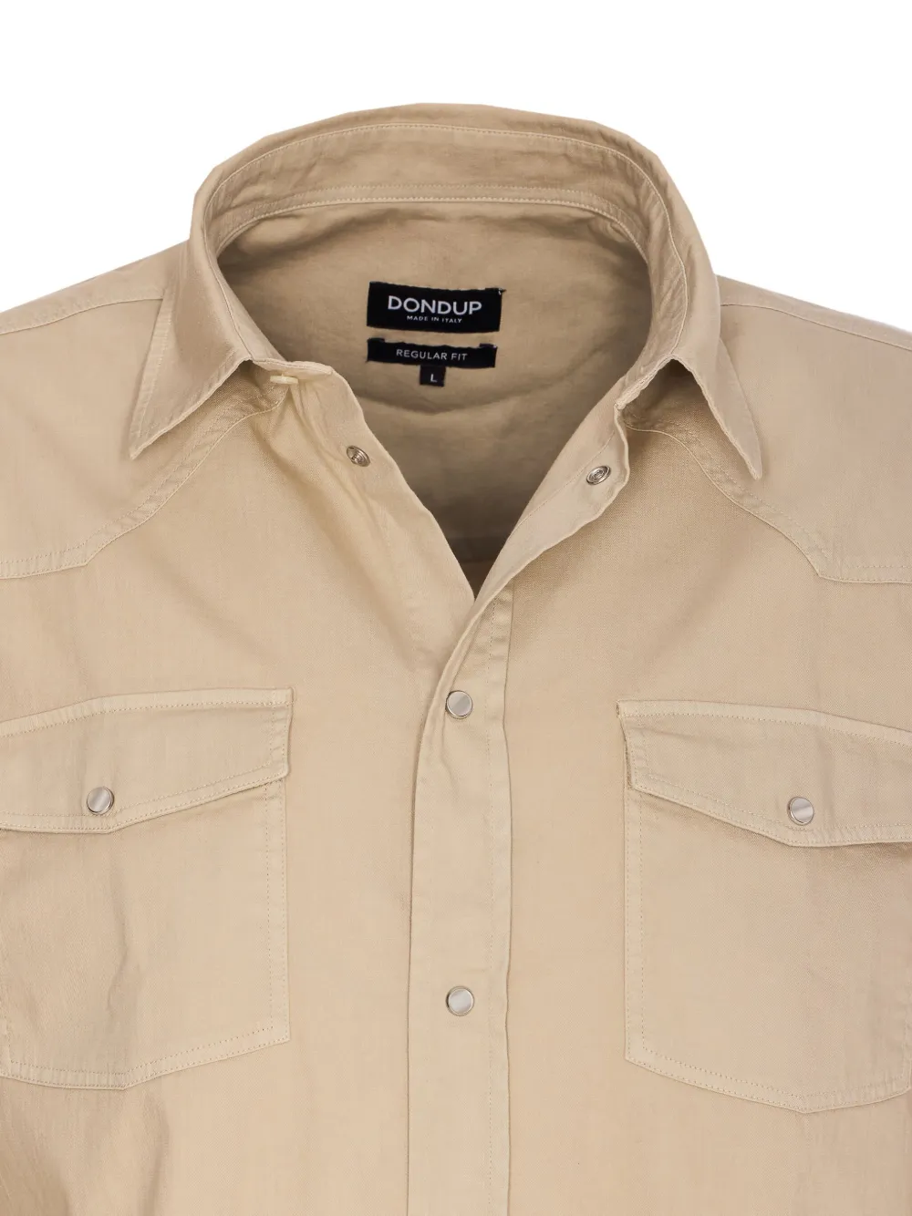 DONDUP Overhemd met klepzak Beige