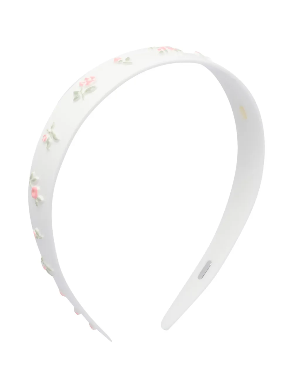 SHUSHU TONG Haarband met bloemen-reliëf Wit