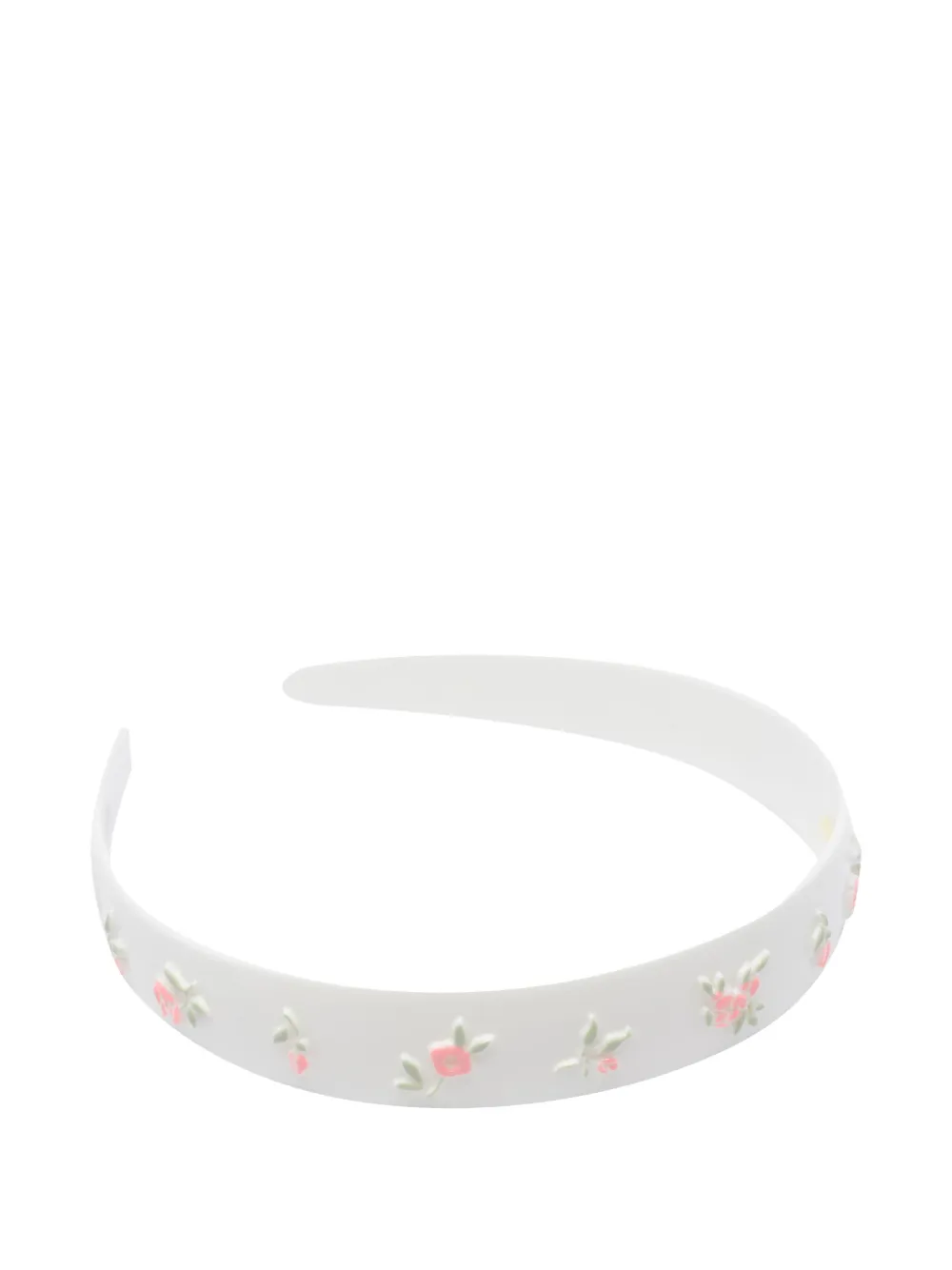 SHUSHU TONG Haarband met bloemen-reliëf Wit