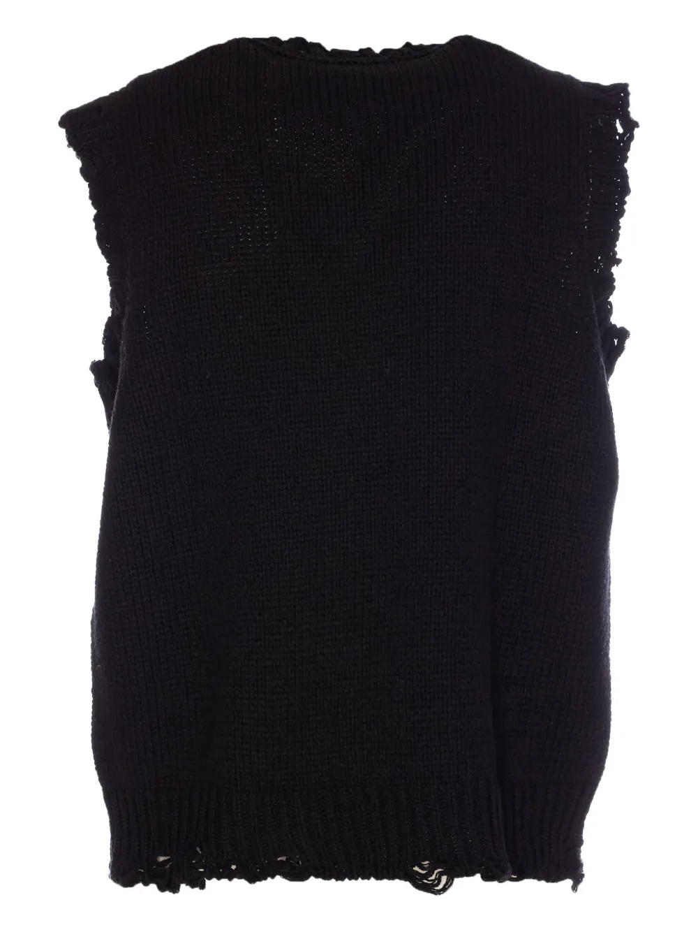 Alexander McQueen Gerafelde top - Zwart