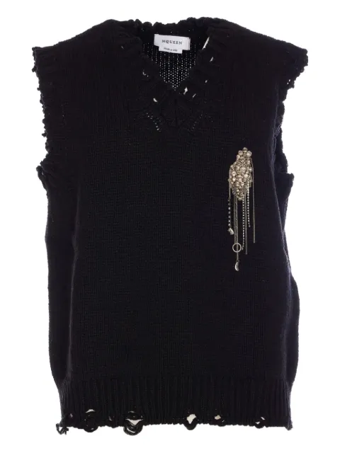 Alexander McQueen ripped vest 
