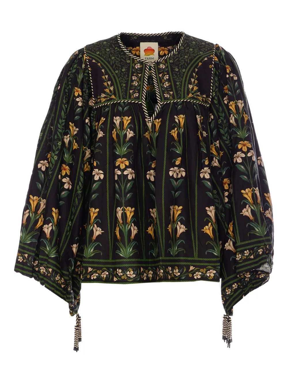FARM RIO FLOWERS ARCH BLOUSE