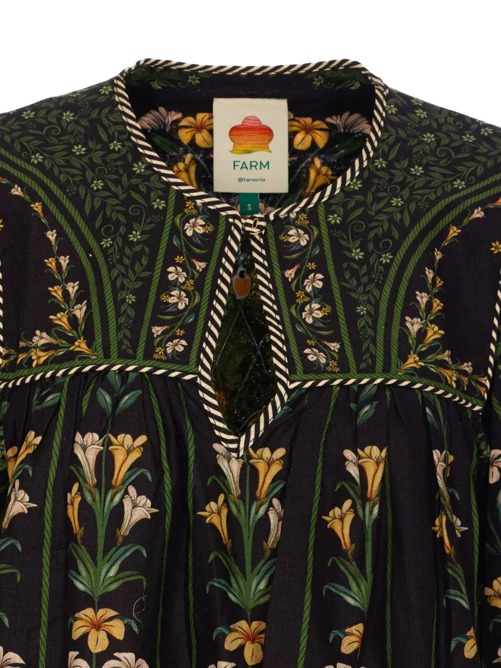 FARM RIO FLOWERS ARCH BLOUSE