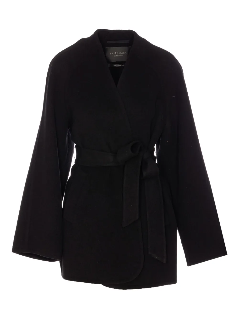 Balenciaga Wollen jas Zwart
