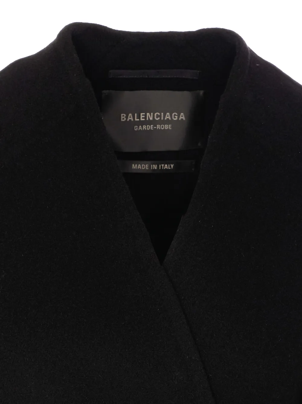 Balenciaga Wollen jas Zwart