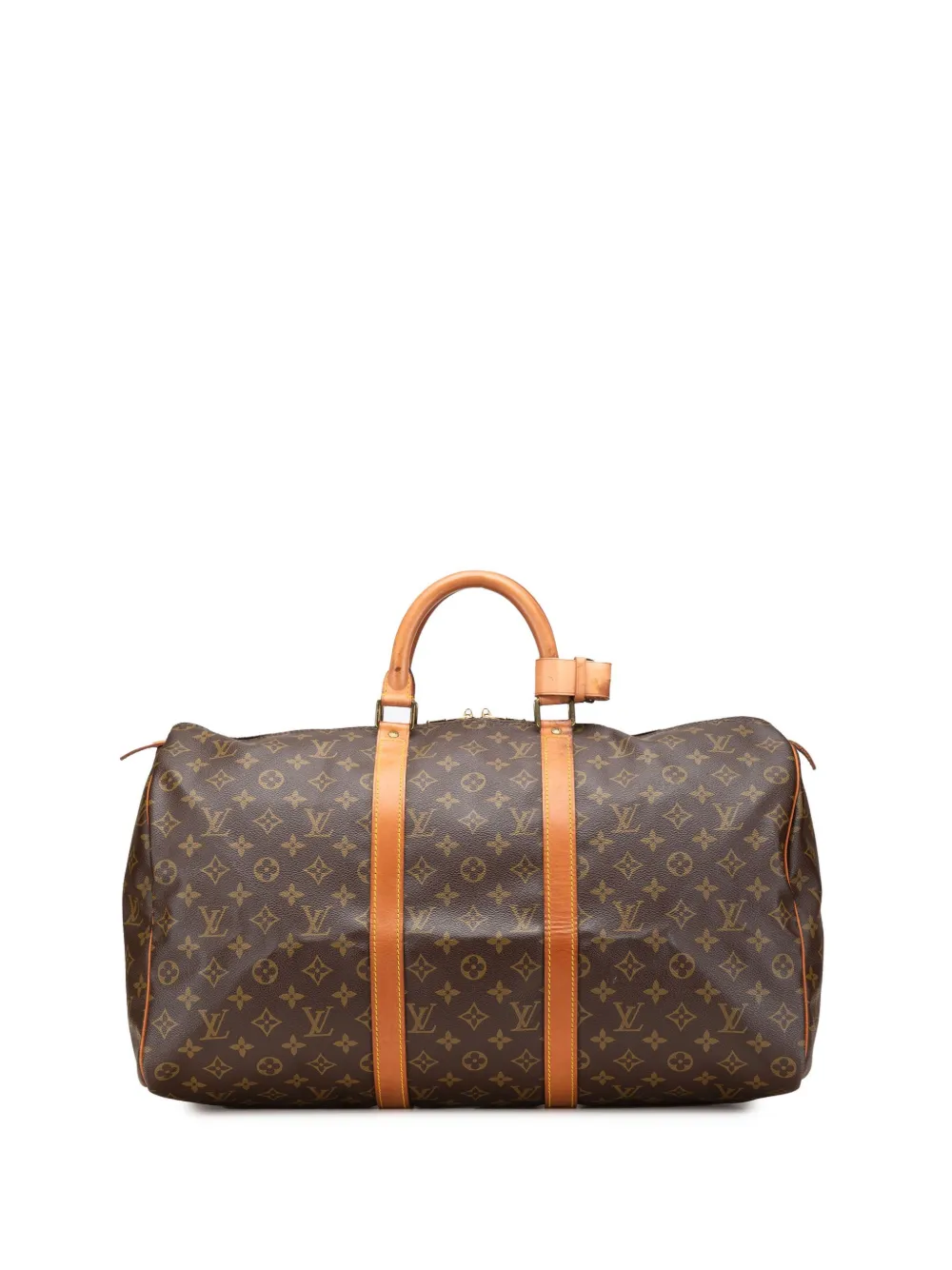 Louis Vuitton Pre-Owned 1990 モノグラム キーポル 50 ボストンバッグ - ブラウン Louis Vuitton Pre-Owned 1990 モノグラム キーポル 50 ボストンバッグ - ブラウン