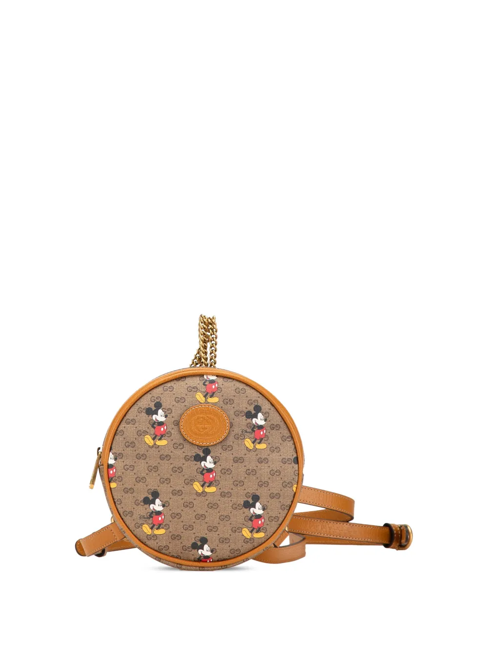 Gucci Pre-Owned Zaino Disney Micro Mickey Mouse tondo in tessuto GG Supreme 2016-2024 | marrone | Image 1