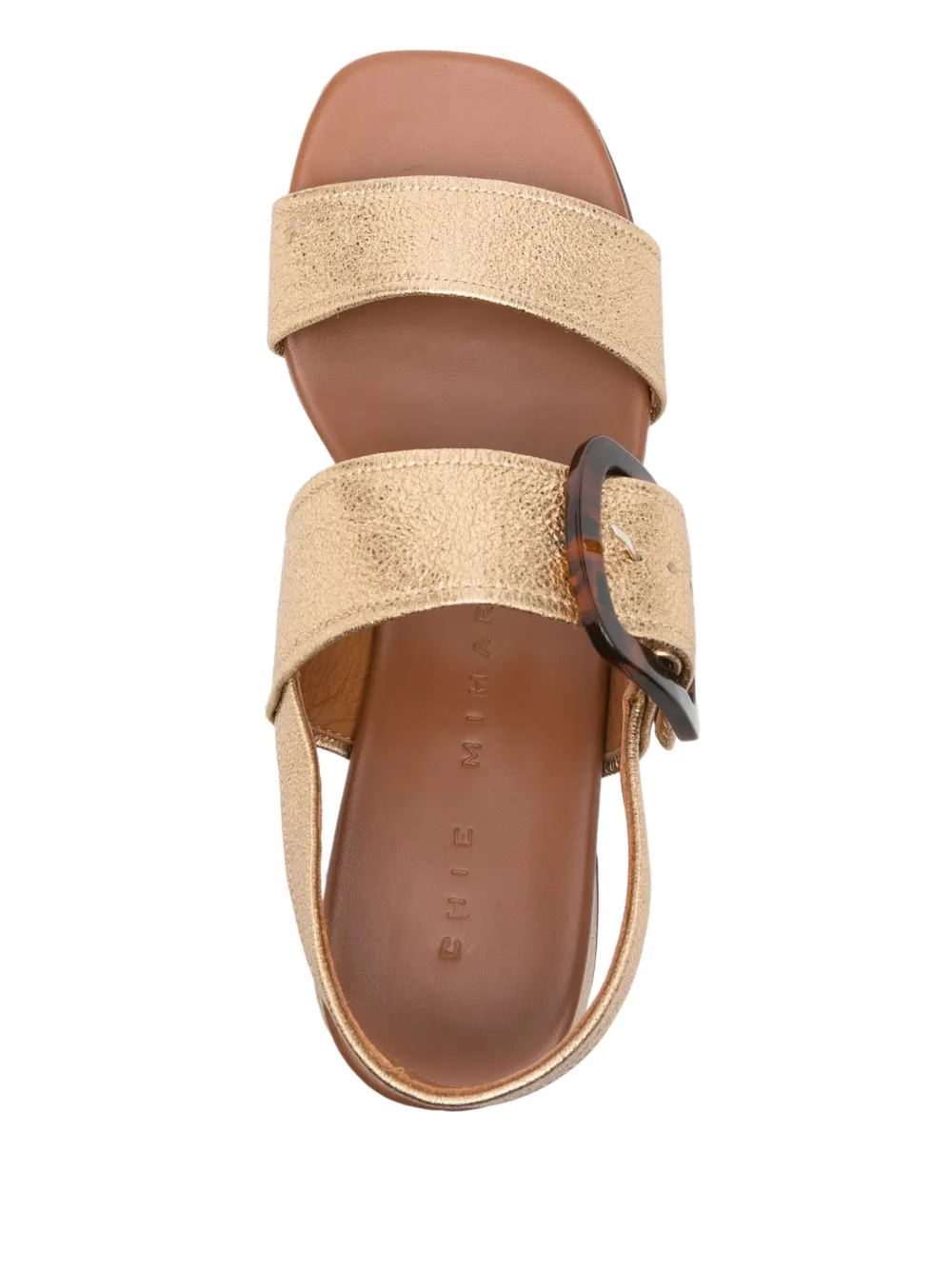 Chie Mihara 40mm Quanda sandals Gold