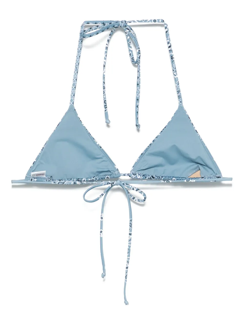 MC2 SAINT BARTH PAISLEY-PRINT BIKINI TOP