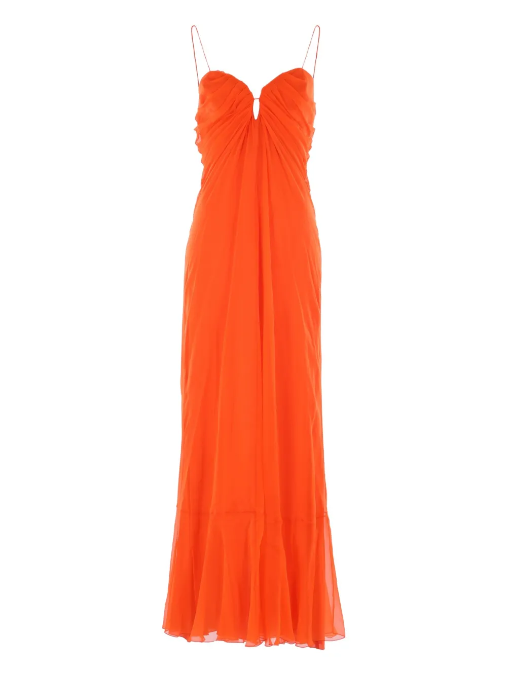 Shop Raquel Diniz Nem Samba Maxi Dress In Orange