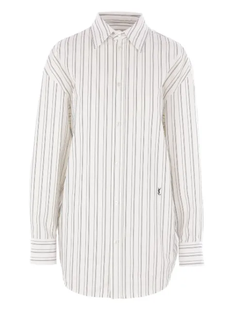 Saint Laurent camisa con rayas estampadas