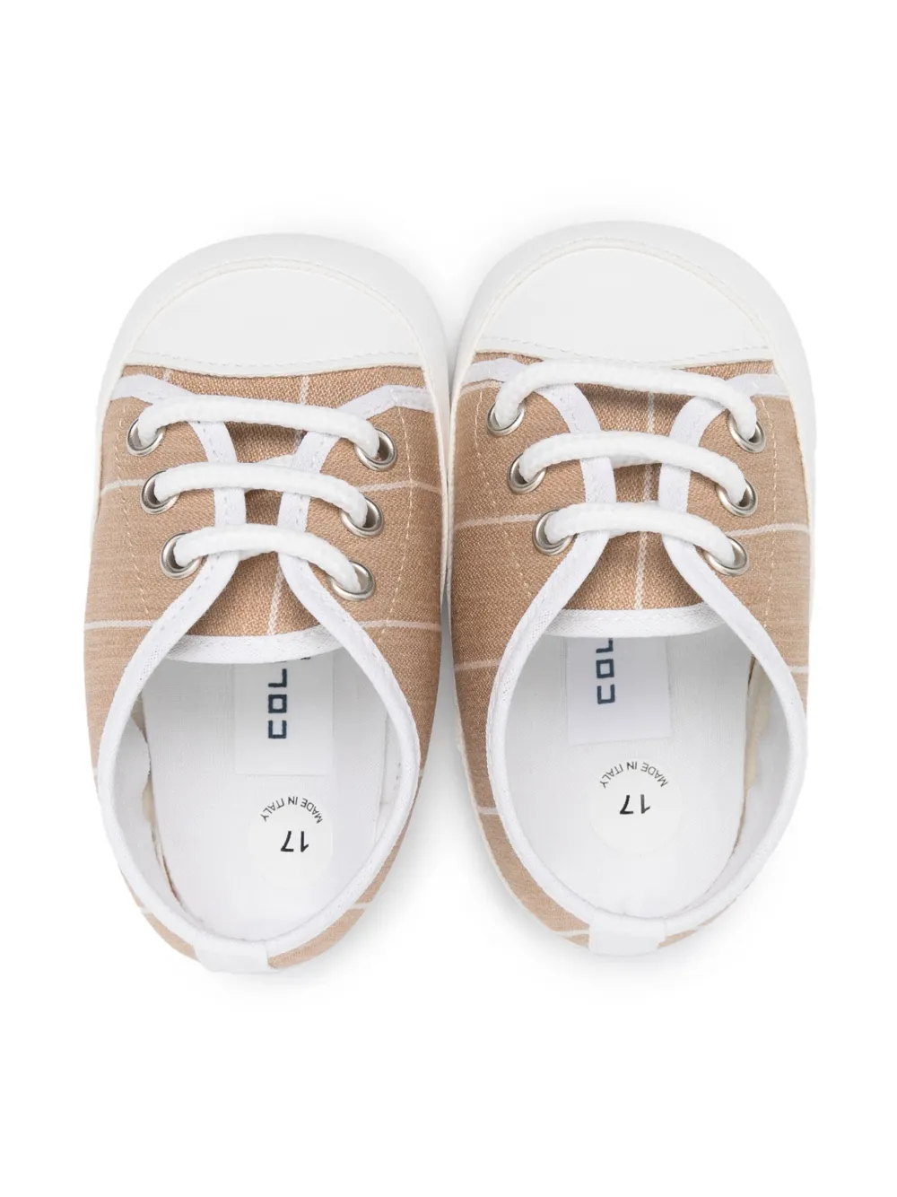 Colorichiari striped pre-walkers Brown