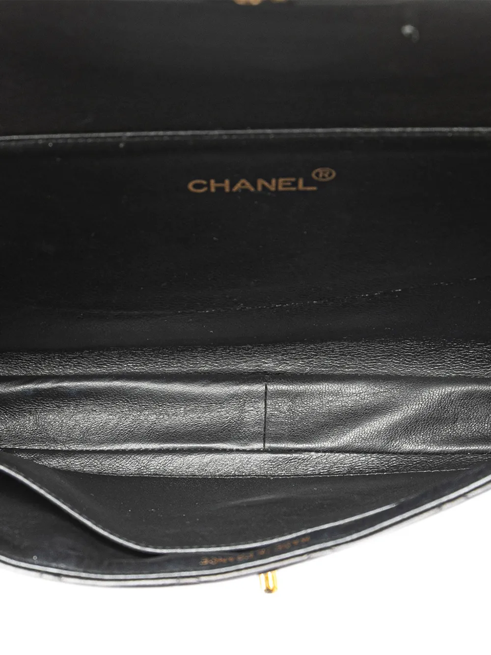 Pre-owned Chanel 1994-1996 Quilted Lambskin Double Sided Flap Handbag In Black