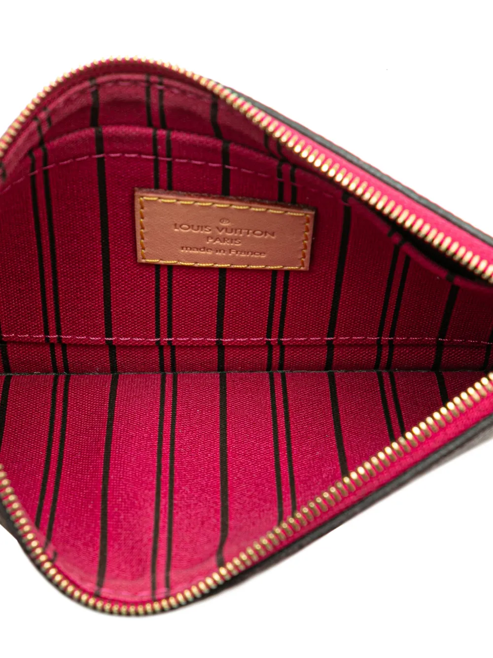 Pre-owned Louis Vuitton 2020 Monogram Neverfull Pouch In Brown