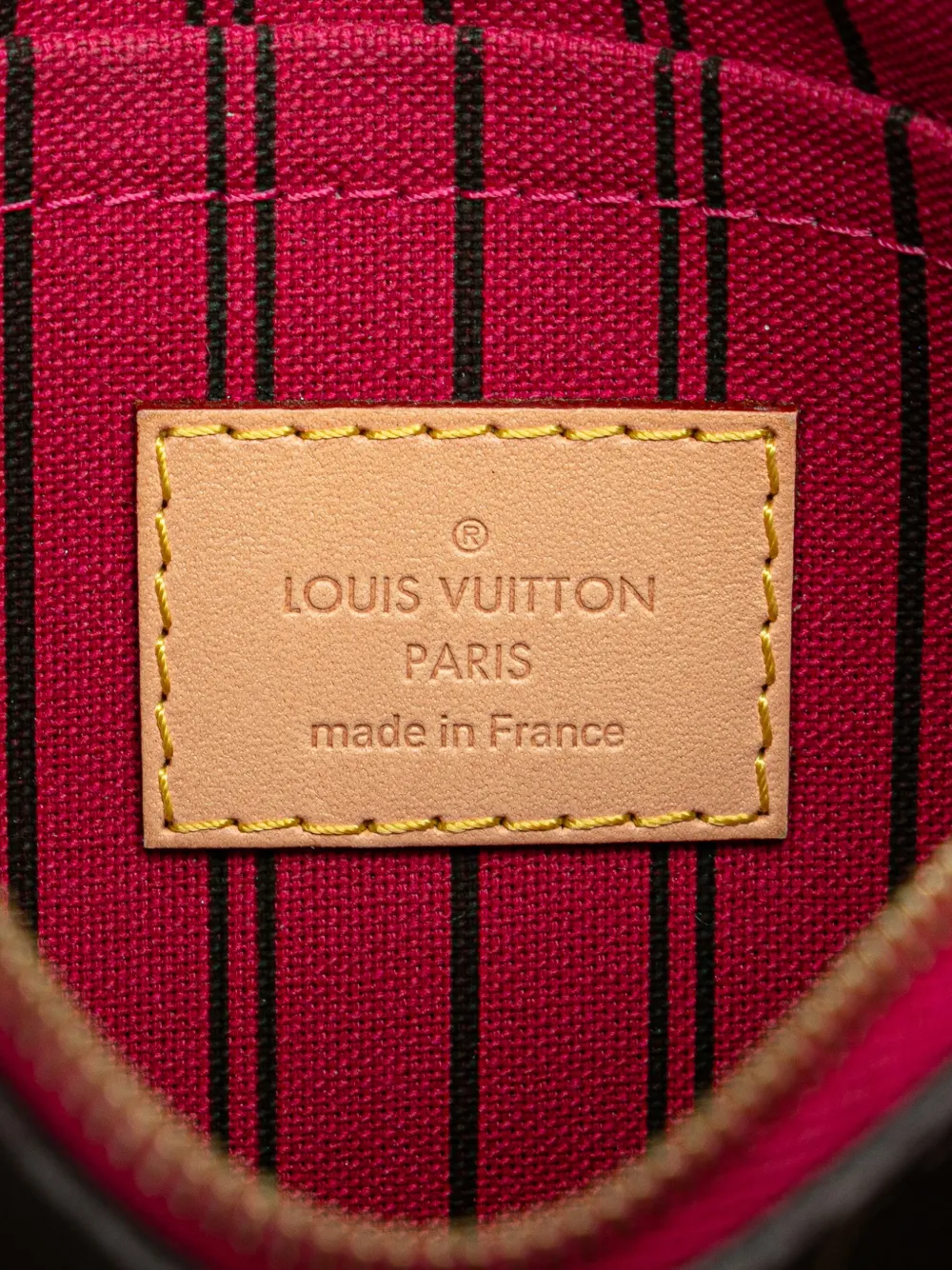 Pre-owned Louis Vuitton 2020 Monogram Neverfull Pouch In Brown