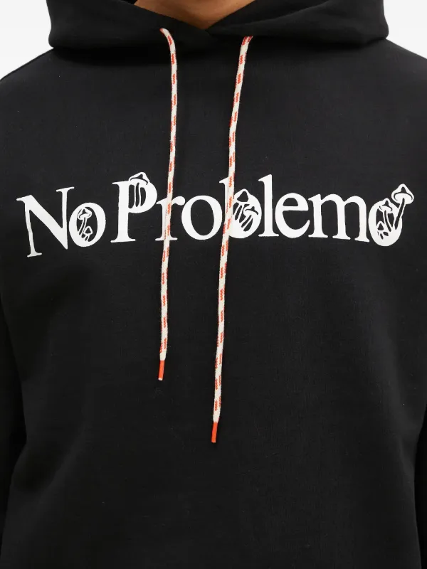 Aries No Problem ドローストリング パーカー | ブラック | FARFETCH JP