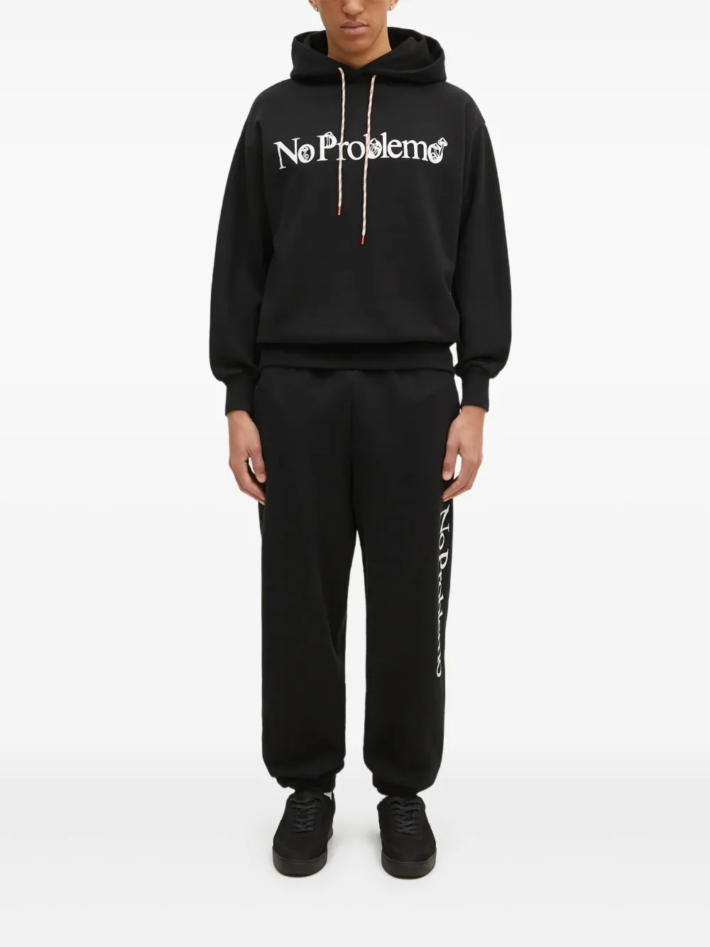 Aries No Problem hoodie met trekkoord Zwart