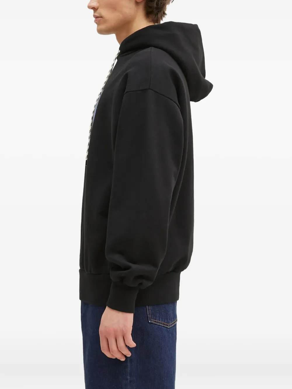 Aries Hoodie met print Zwart