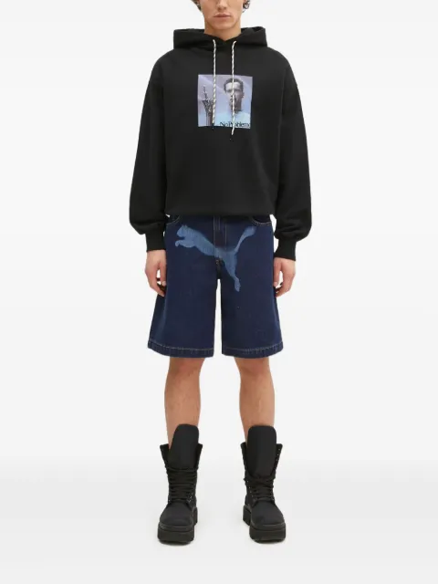 Aries graphic-print drawstring hoodie