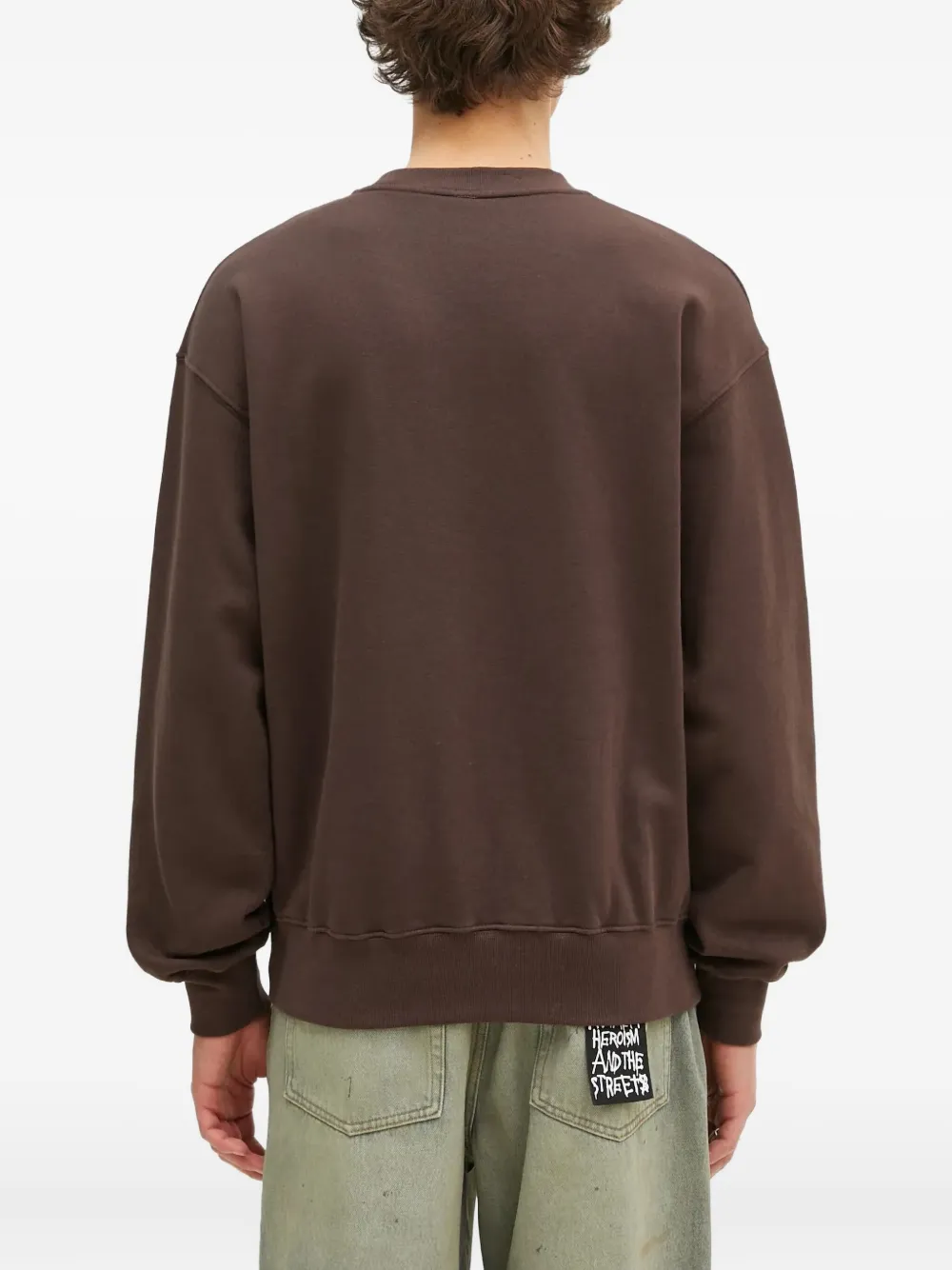 Aries Sweater met print Bruin