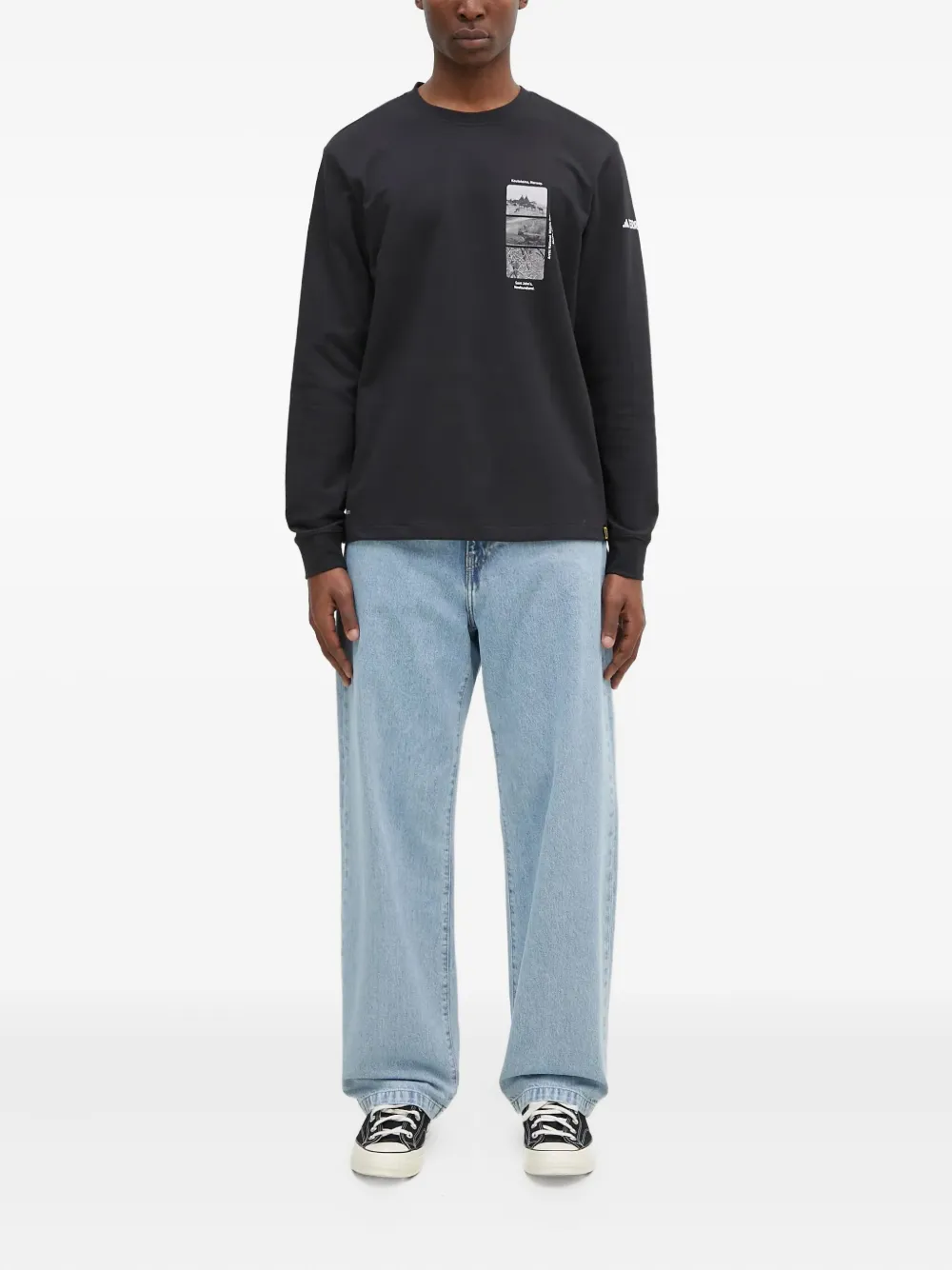 Adidas National Geographic T-shirt met lange mouwen Zwart