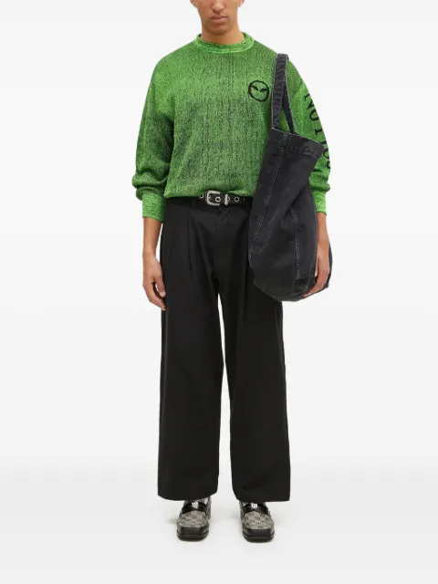Aries Glitch Alien-O knit sweater