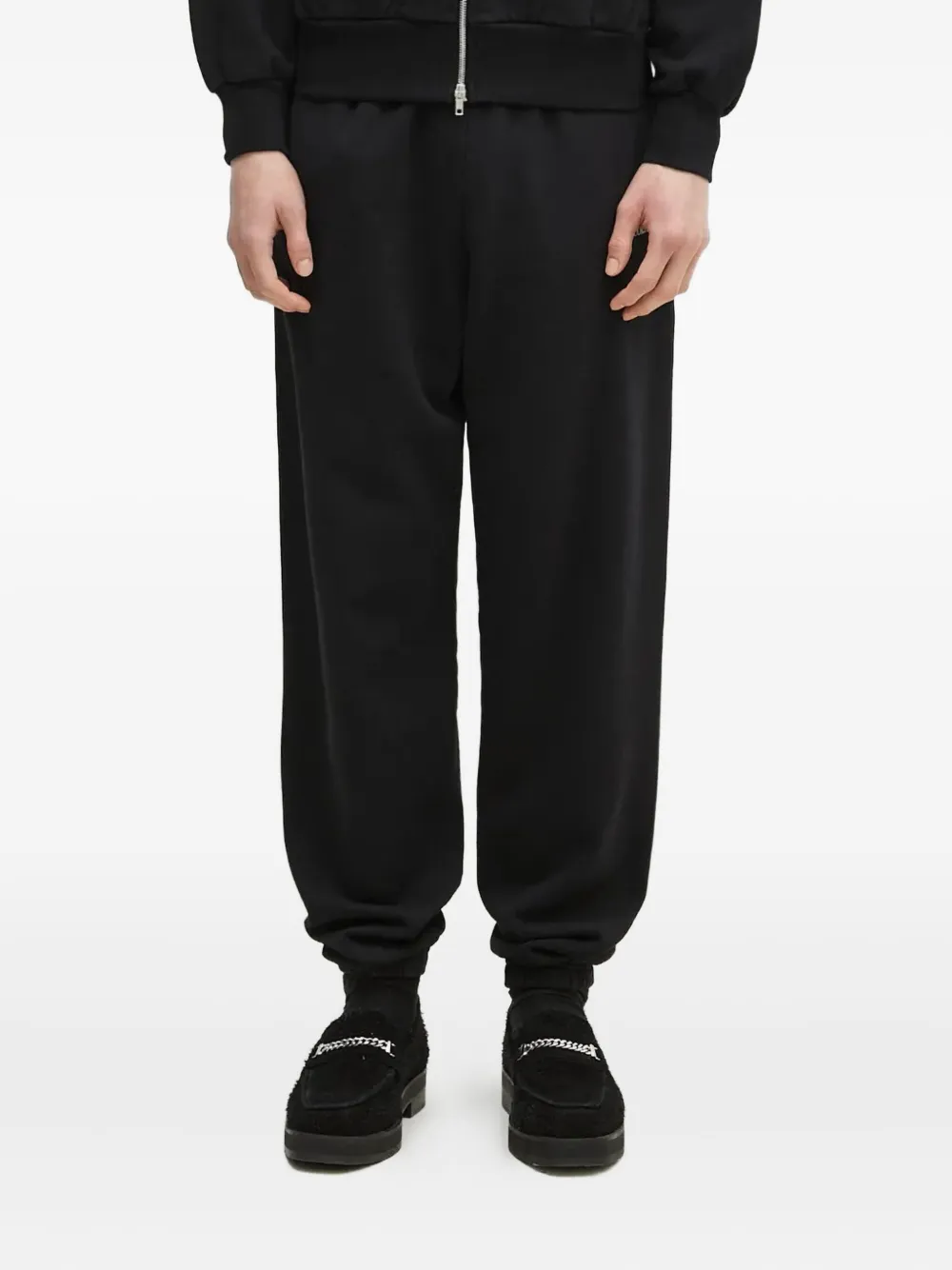 Aries embroidered cuffed track pants | Black | Image 1