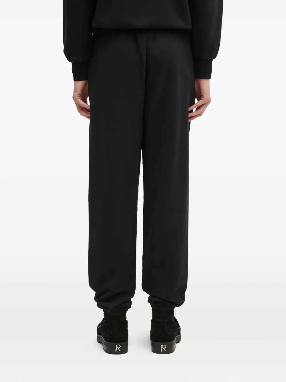 Aries embroidered cuffed track pants Zwart