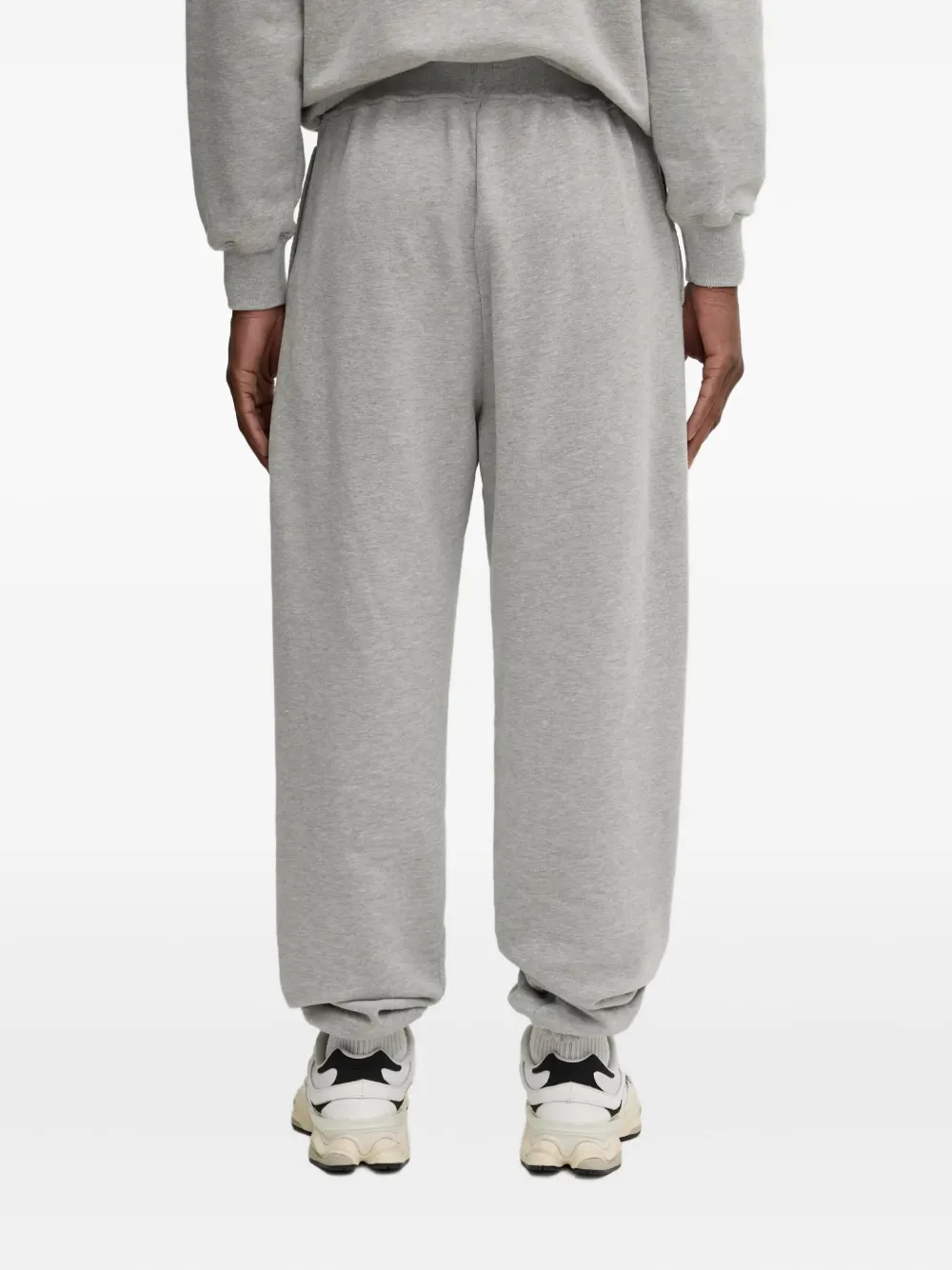 Aries embroidered cuffed track pants Grijs
