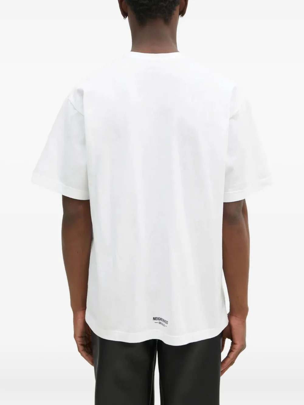 Neighborhood T-shirt met logoprint Wit