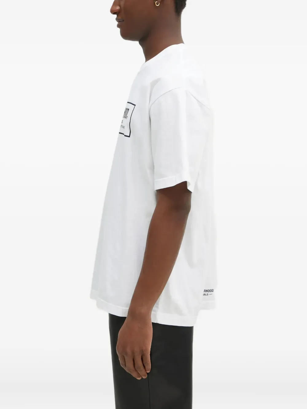 Neighborhood T-shirt met logoprint Wit