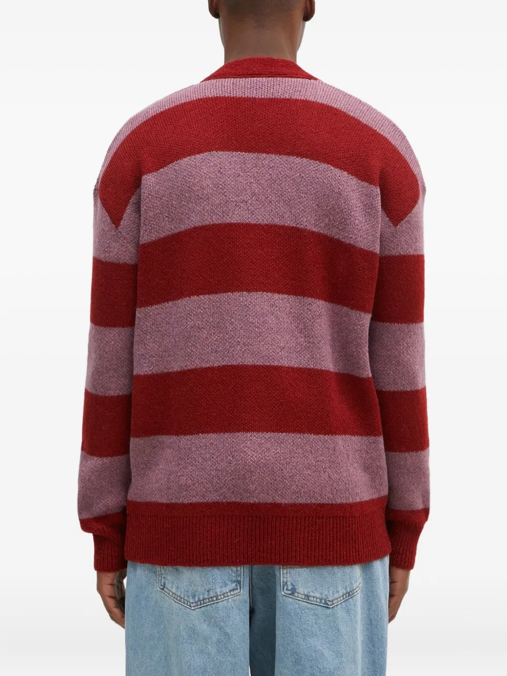Aries Gestreept vest Rood