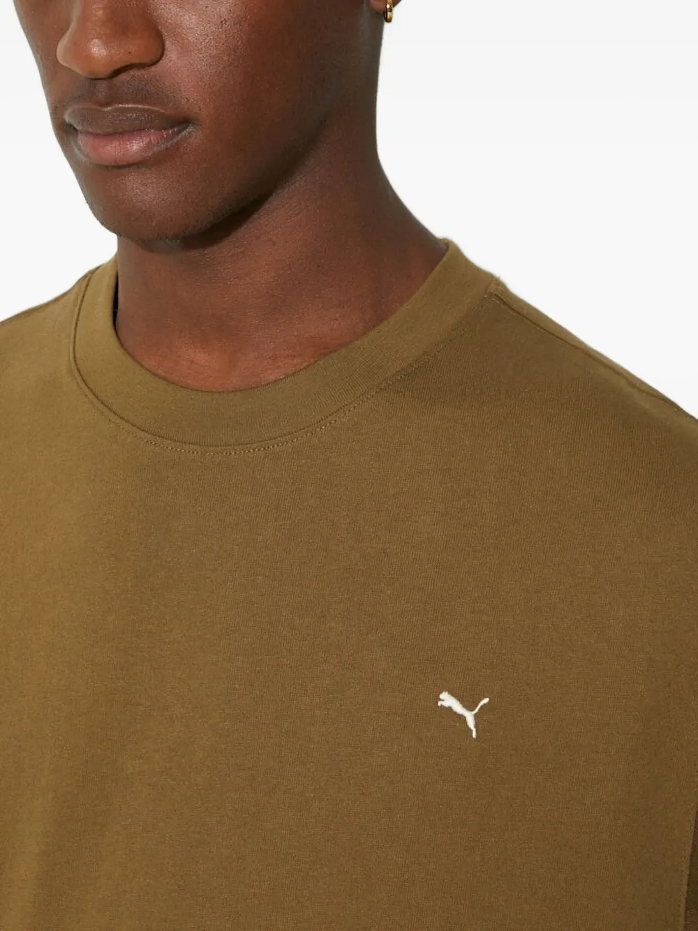PUMA T-shirt met geborduurd logo Groen