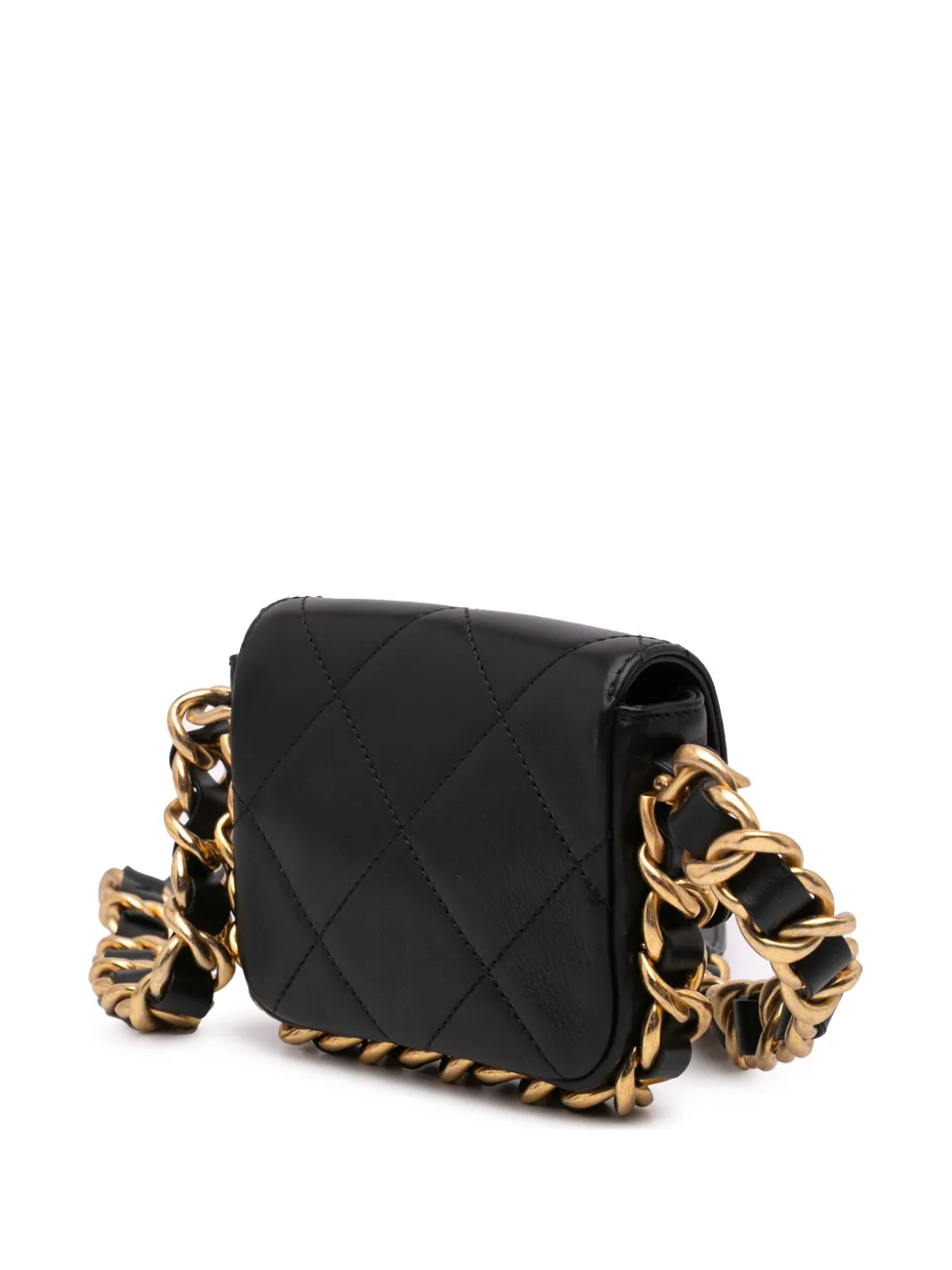 CHANEL Pre-Owned 2021-2024 Mini Quilted Calfskin Framing Chain Flap crossbody bag | Pre-Owned | Image 2