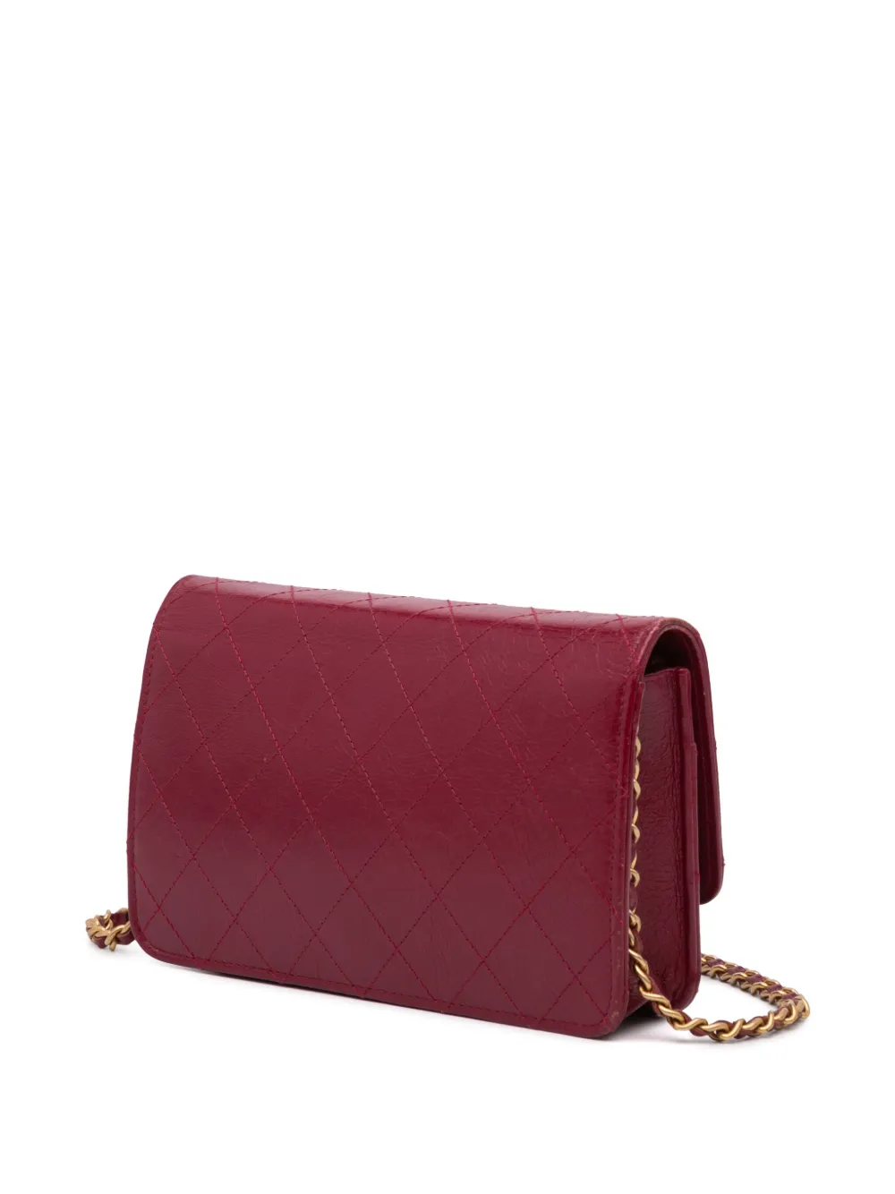 CHANEL Pre-Owned Golden CC Wallet On Chain axelremsväska från 2018-2019 | Pre-Owned | Image 2