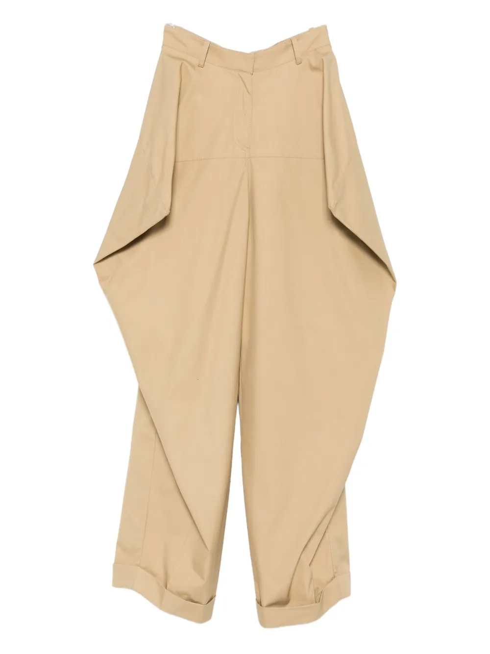 Viktor & Rolf triangle-shaped organic-cotton trousers | Neutrals | Image 1