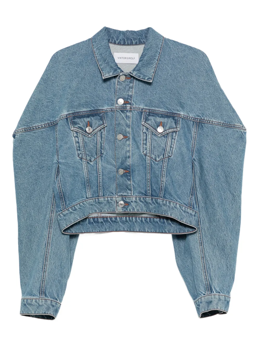 Viktor & Rolf Giacca denim crop - Blu