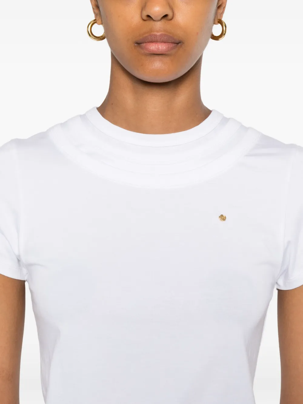 Viktor & Rolf Triple-collar T-shirt In White