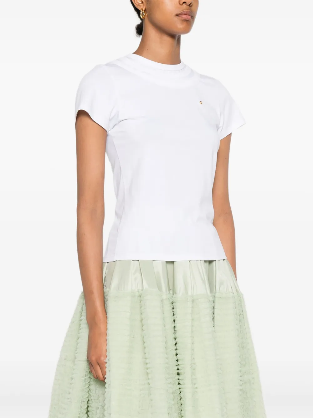 Viktor & Rolf Triple-collar T-shirt In White