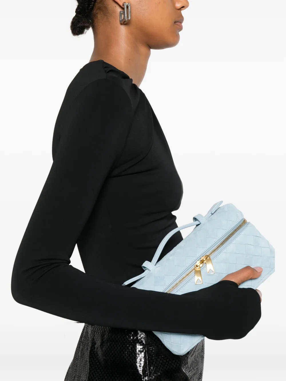 Viktor & Rolf Draped Bodysuit In Black