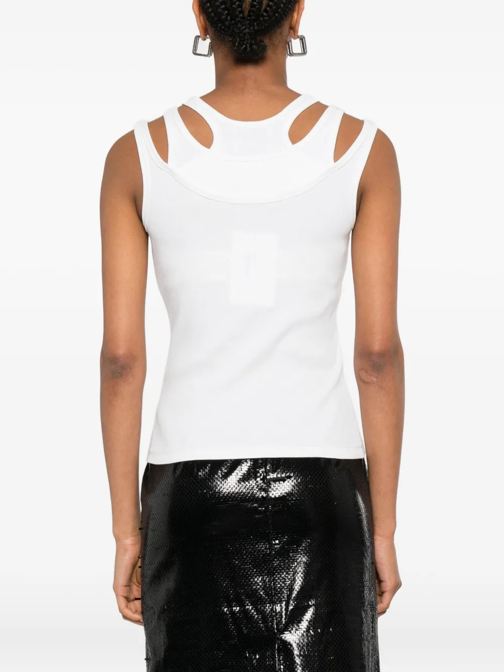 Viktor & Rolf Triple Strap Top In White