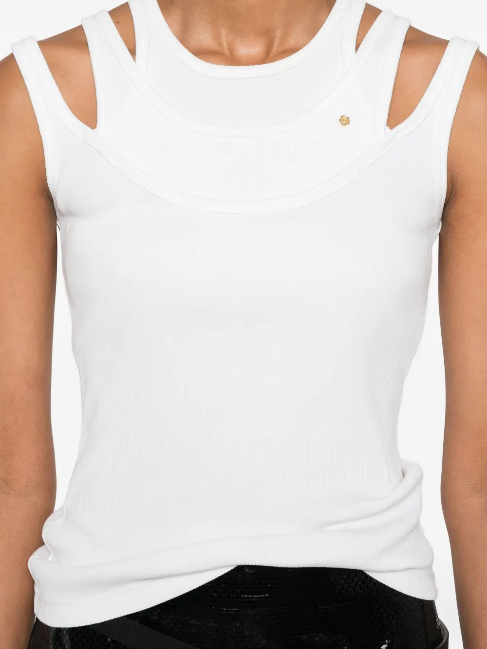 Viktor & Rolf Triple Strap Top In White