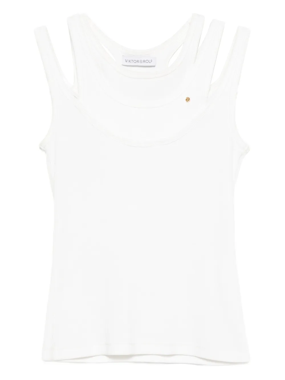 Viktor & Rolf Triple Strap Top In White