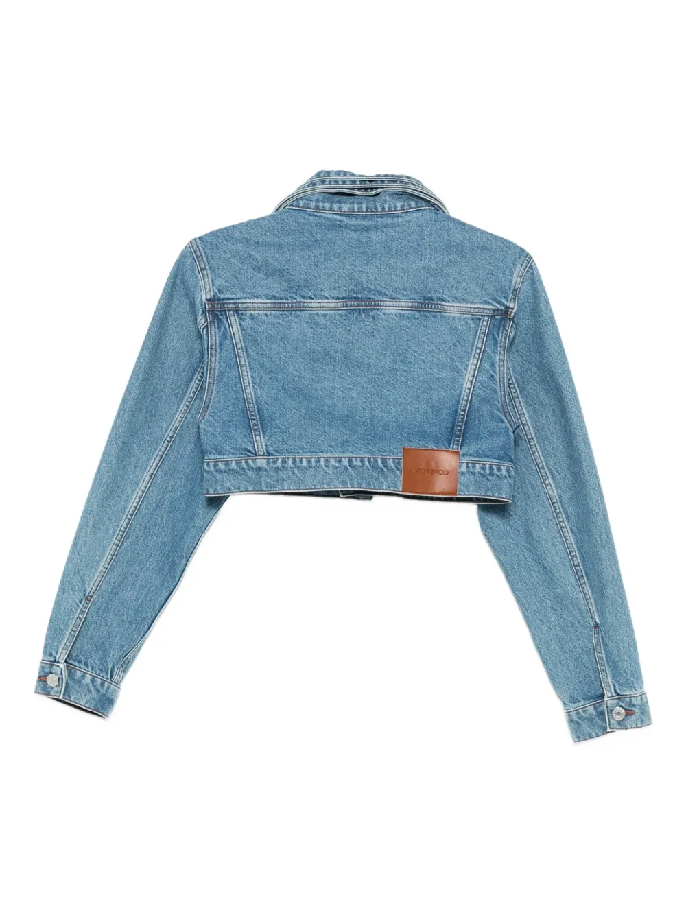 Viktor & Rolf Triple Layer Denim Jacket In Blue