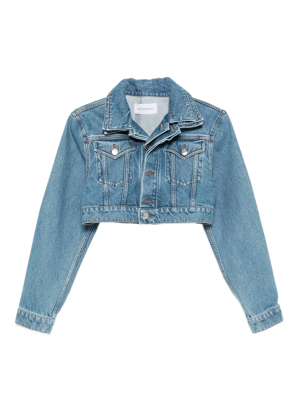 Viktor & Rolf Triple Layer Denim Jacket In Blue