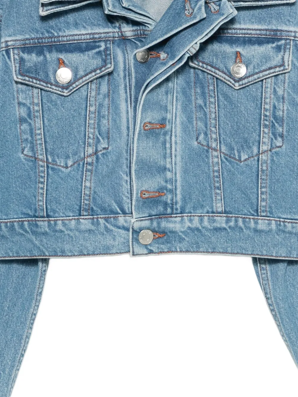 Viktor & Rolf Gelaagd denim jack Blauw