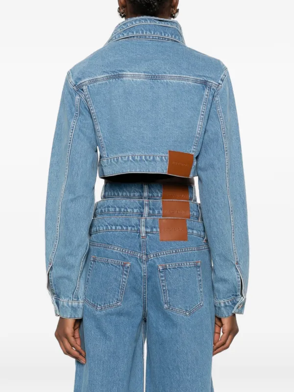 Viktor & Rolf Jaqueta Jeans Com Sobreposição Tripla | Azul